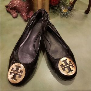 Tory Burch Reva Patent Leather Ballet Flats
